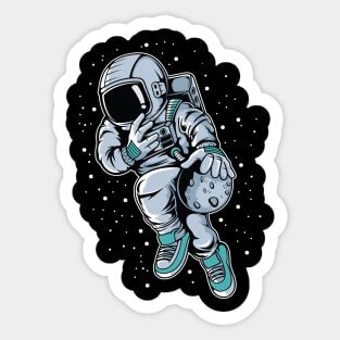 Astronaut Basketball Player Sticker